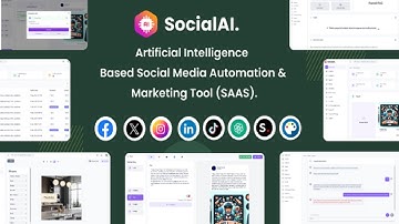 SocialAI Artificial Intelligence AI Based Social Media Automation  Marketing Tool SAAS