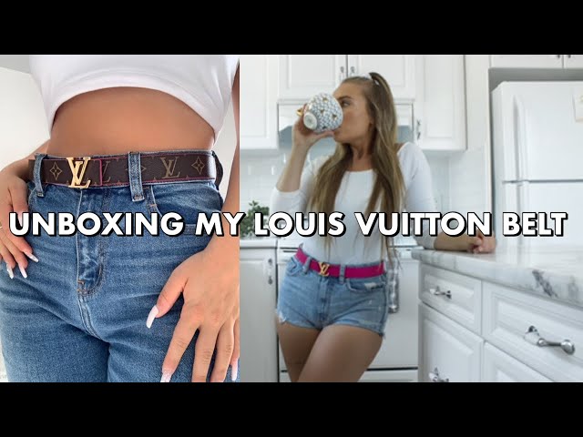 Unboxing my FIRST LOUIS VUITTON PURCHASE  LV ESCALE INITIALES 30MM  REVERSIBLE BELT 