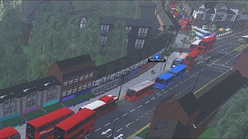5 minutes of traffic during 405 Flood (Roblox Croydon Simulation Servers)