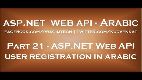 ASP NET Web API user registration in arabic