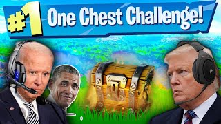 Presidents Try The ONE CHEST Challenge In OG Fortnite