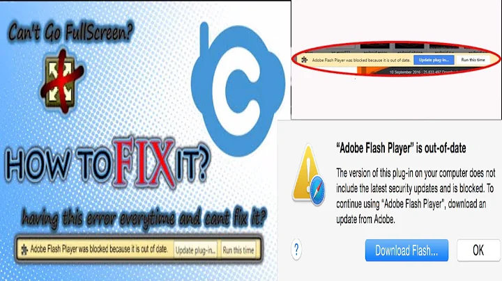 How to fix "Adobe Flash Player is out of date" error || Adobe Flash Player plugin Error ||