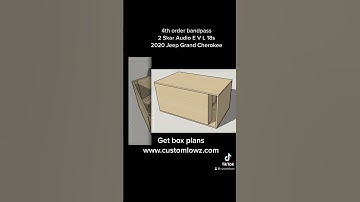 Thumbnail of 4th order bandpass box plans 2 Skar Audio EVL 18s 2020 Jeep Grand Cherokee
