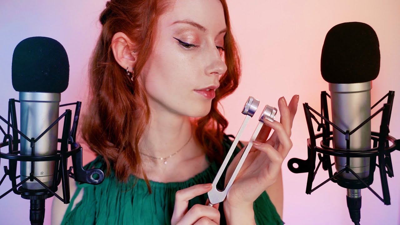 (Longer WITH Striking Sounds) Positive Affirmations / Motivational ASMR With Tuning Fork Humming