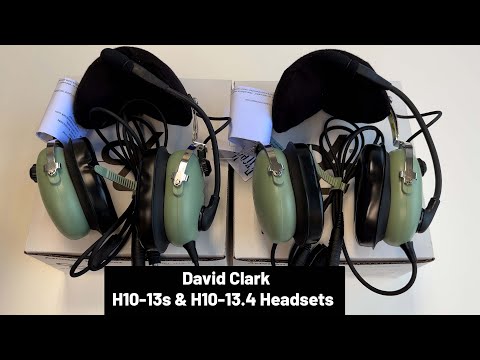 David Clark H10-13.4 and H10-13S aviation headsets - unboxing video