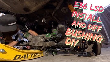 E36 Rear Differential RevShift Bushing Install and LSD Swap