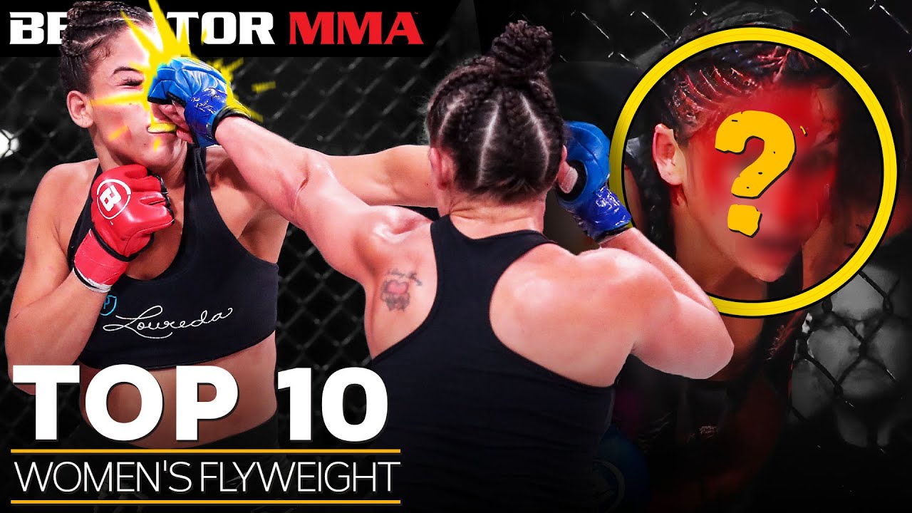 TOP 10 Crazy Flyweight Finishes - Women's | Bellator MMA