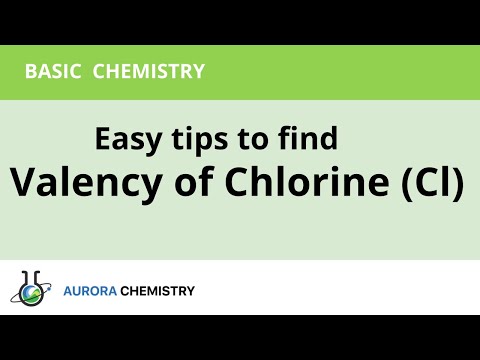 How To Find Valency Of Chlorine