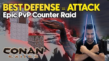 Best Defense Is Attack — Epic Counter-Raid & Wipe | Conan Exiles PvP 2025