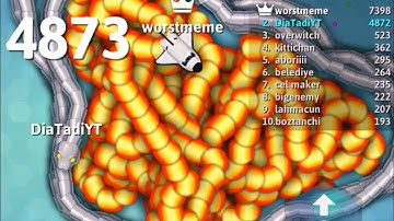 Snake.io - Silver! THROUGH THE HUGE KING SCORE 7500! EPIC SNAKEio GAMEPLAY