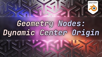 Dynamic center origin on Blender Geometry
