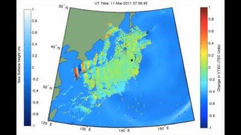 Japanese Tsunami Disturbed the Upper Atmosphere | Nasa Gps Satellite Space Video