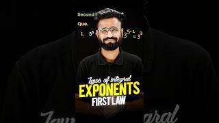 Laws of Integral Exponents (First Law)🔢 #magnetbrains #ytshorts
