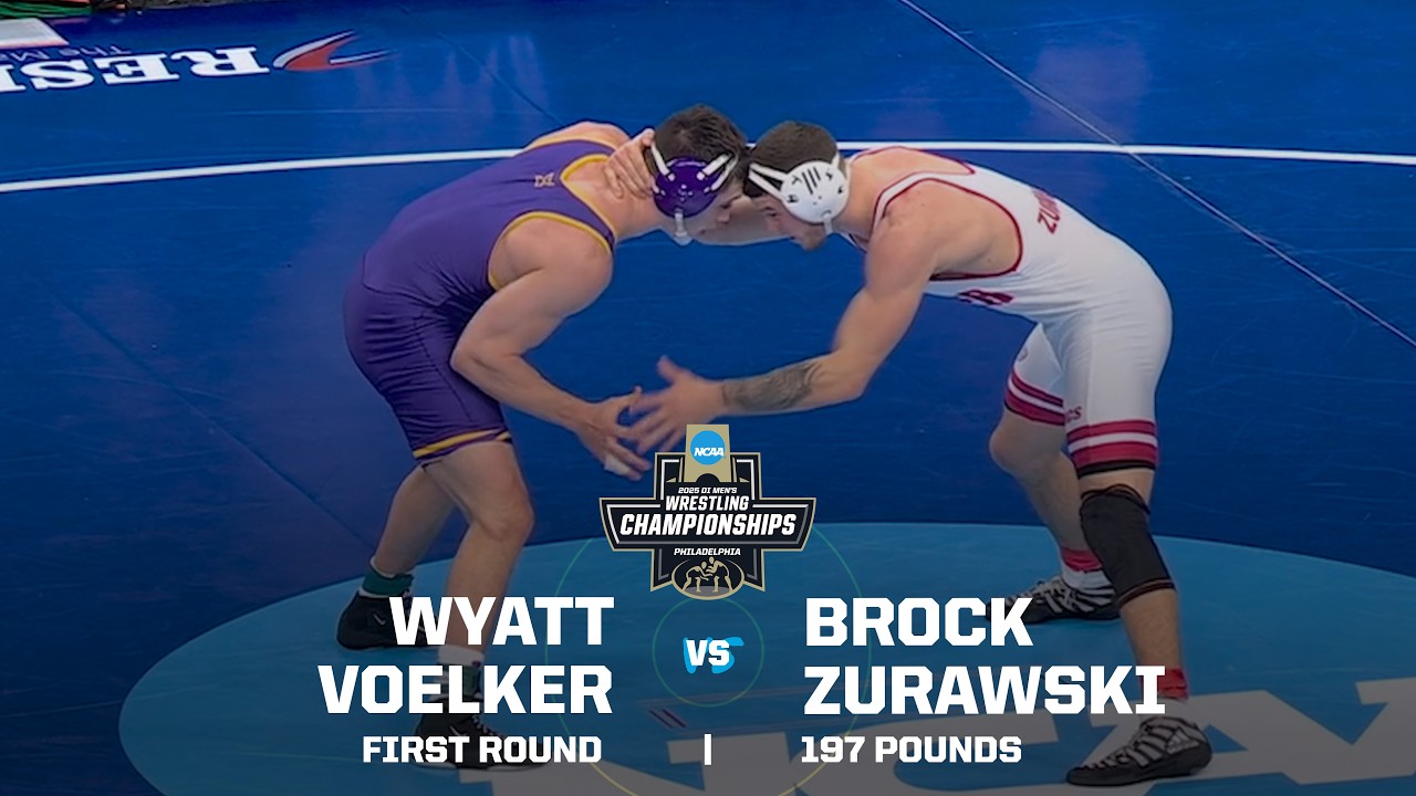 Wyatt Voelker vs Brock Zurawski: 2025 NCAA wrestling championship (197 pounds)