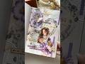 ASMR Artistic Journaling Purple💜#journaling #journalwithme #scrapbooking