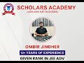 The fundamental principles of physics simplified by ombir jindher sir scholars academy