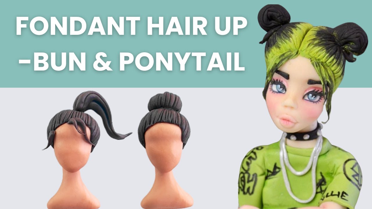 Простые волосы для женской фигуры из мастики — 2 способа, следуйте инструкциям