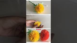 Paper Marigold Flowers #shorts #ytshorts #floralart #pritisharma #viral #papercraft