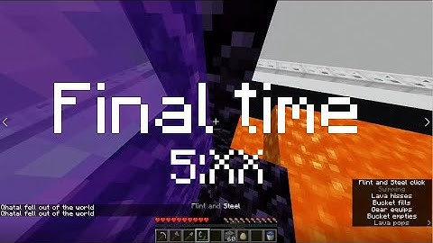 lava pool portal in under 6 SECONDS