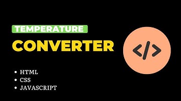 Temperature Converter | Web Development Internship | Task-2 | Bharat Intern | HTML | CSS |JavaScript