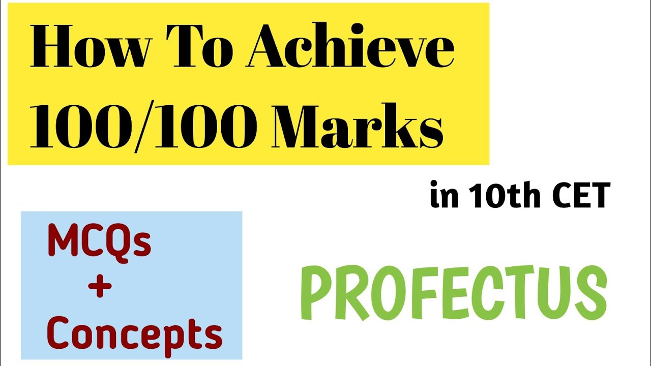 How To Achieve 100 100 Marks In 10th Cet Tricks And Tips To Solve Mcqs Youtube How To Achieve 100 100 Marks In 10th Cet Tricks And Tips To Solve Mcqs Youtube
