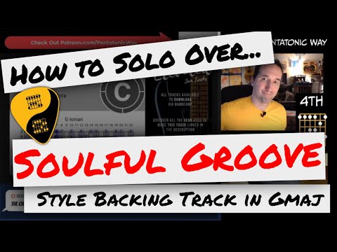 🎸 How to Solo Over Backing Tracks | Soulful Mellow Groove Guitar Backing Track Jam in G