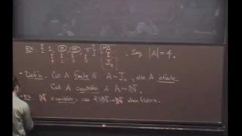 Real Analysis, Lecture 7: Countable and Uncountable Sets (3/8)