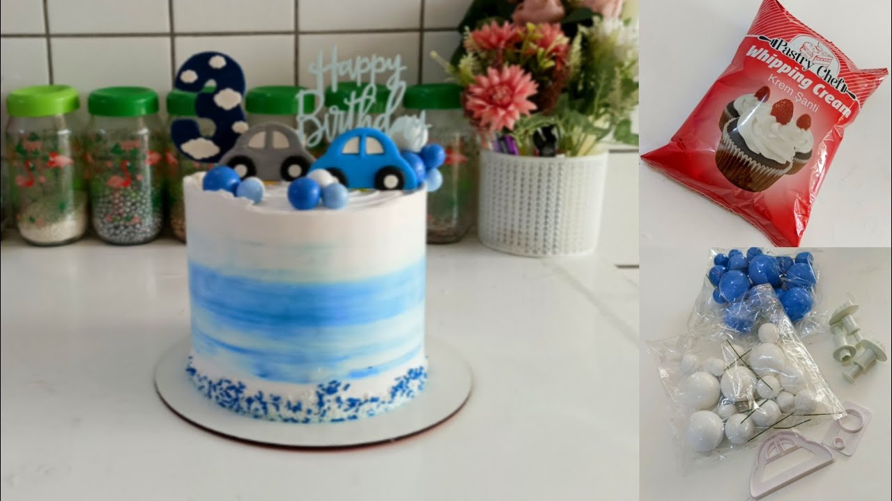 تزين سهل كيكة طفل أهم حل لمشكلة الكيك المائل