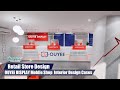 Mobile phone retail store interior decor design, phone counter display