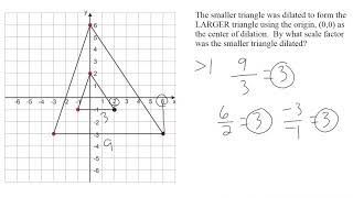 Finding The Scale Factor Of Dilated Shapes