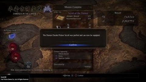 Nioh 2: Clearing Some Demon Parade Picture Scrolls