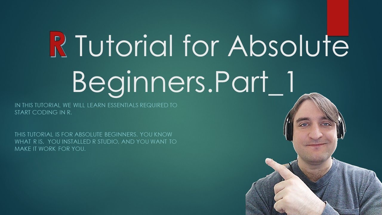 R Tutorial for Absolute Beginners. - YouTube