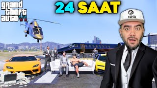 24 SAAT ARALIKSIZ ZENGIN HAYAT OYNADIM - GTA 5 MODS