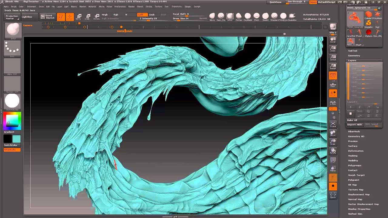 ocean in zbrush