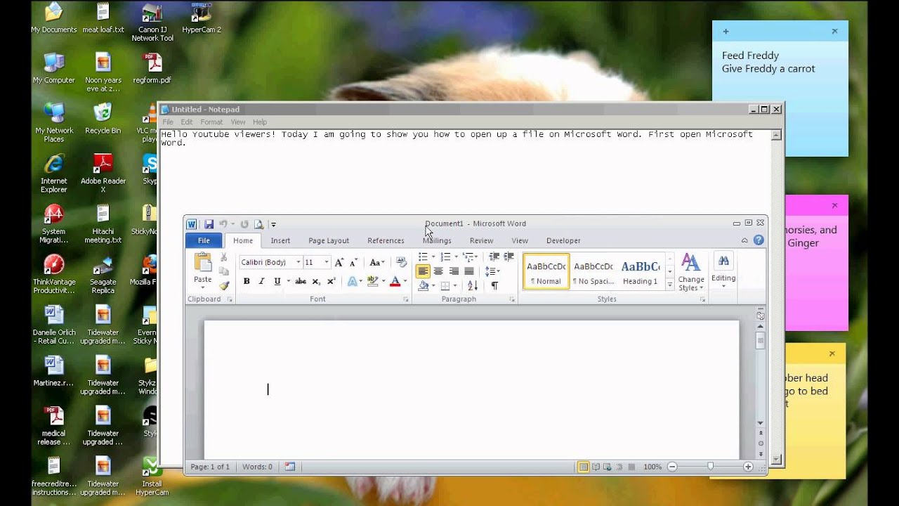How To Open An Existing File On Microsoft Word - YouTube