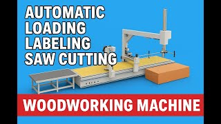 Famous Full Automatic Loading & Labeling CNC Saw Cutting Machine Woodworking Production Line Wealth