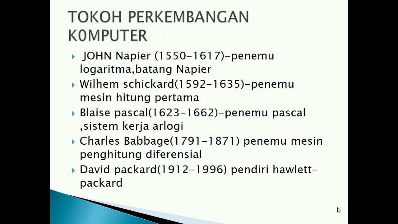 Asal Mula Komputer YouTube