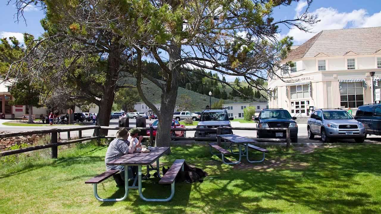 Mammoth Picnic Area in Yellowstone National Park YouTube