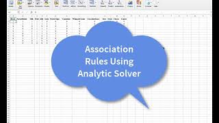 Association Rules Using Analytic Solver screenshot 4