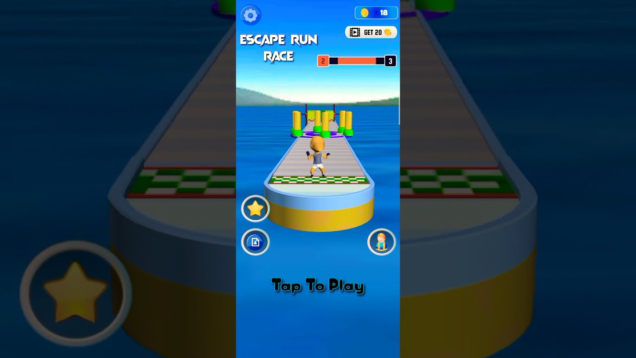 Escape Run Race 3D - Multiplayer Running Game | Never stop running! | Tap and hold to run! (Def 2)