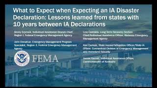 Virtual IA Symposium March 2022: IA Disaster Declaration Expectations & Disaster Housing Reimagined