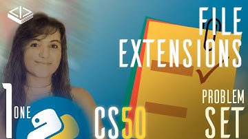 PROBLEM SET 1: FILE EXTENSIONS | SOLUTION (CS50 PYTHON)
