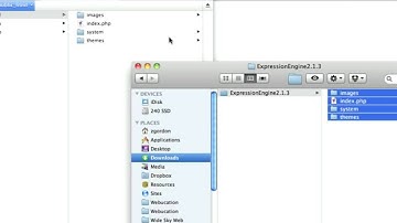 Uploading Files to Install ExpressionEngine (1-25) EE Video Tutorial