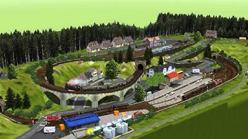 EEP-X Tutorial 58 - Marklin Layout 68 With New Control - Model Train Simulator