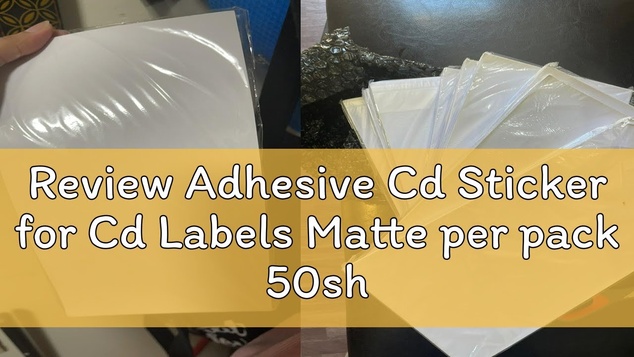 Review Adhesive Cd Sticker for Cd Labels Matte per pack 50sheets/100circles