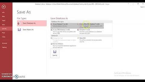 Creating MS Access database using ASP net VB net