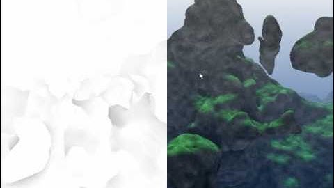 Perlin Noise Terrain Raycasting: SSAO in detail
