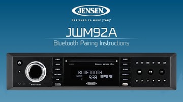 JENSEN® JWM92A | Bluetooth Pairing Instructions