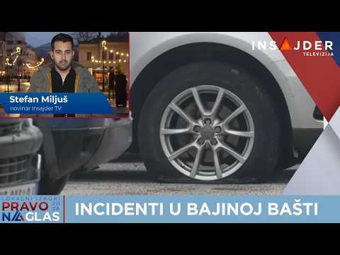 Napet dan u Bajinoj Bašti: izbušene gume na automobilima