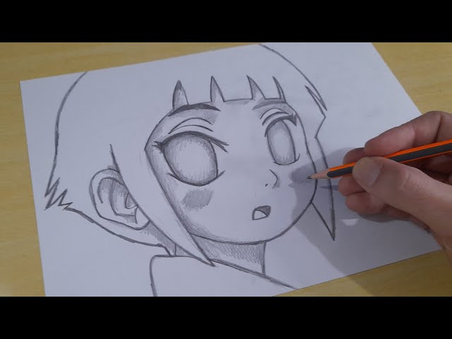 COMO DESENHAR A HINATA HYUGA (Naruto) passo a passo fácil 